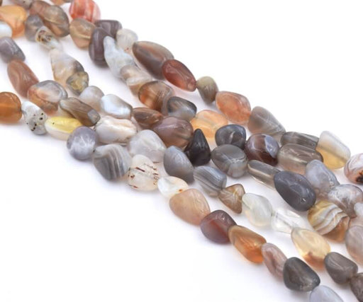 Buy Nuggets beads striped Agate Beads app 5-10mm, hole 0.8mm (1 strand)