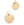 Beads Retail sales Stainless Steel Pendant charm, flat Round tag with ring, Golden, 10mm (2)