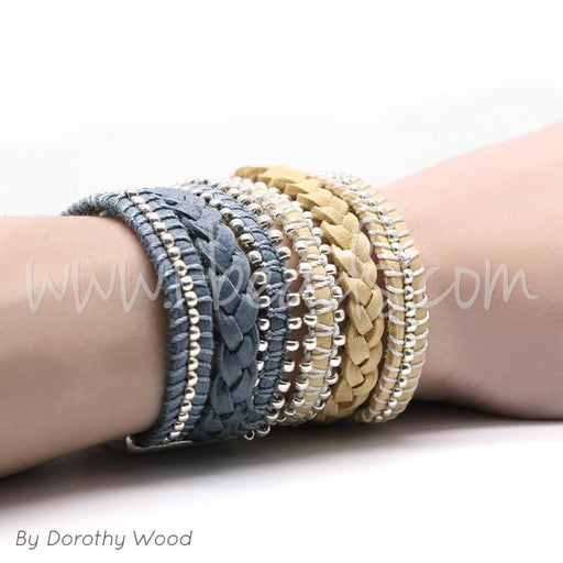 DIY Deer Hide Leather Cuff Bracelets