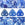Beads wholesaler  - 2 holes CzechMates triangle halo ultramarine 6mm (10g)
