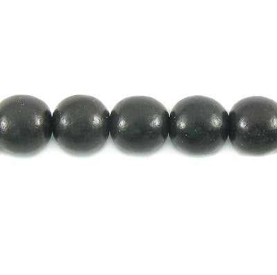 Buy Black EBONY round beads strand 8mm (1)