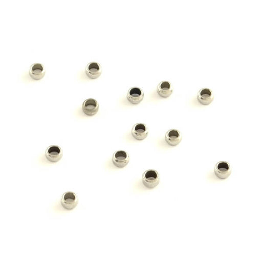 Buy Crimp beads Stainless Steel 2.5mm hole: 1.5mm (20)