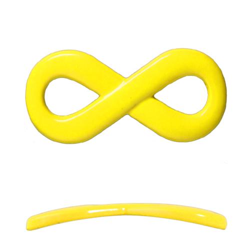 Infinity link colored coating yellow 20x35mm (1)