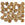 Beads wholesaler  - Honeycomb beads 6mm topaz bronze picassso (30)