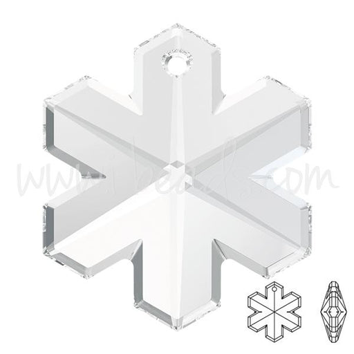 Swarovski 6704 snowflake pendant crystal 25mm (1)