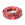 Beads wholesaler  - Flat cotton cord ethnic multi pink 10mm (1m)