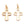 Beads wholesaler  - Gold Plated 18k Brass Charms, Cross-12x8mm (1)