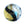 Beads Retail sales Murano bead round black blue and silver gold 12mm (1)