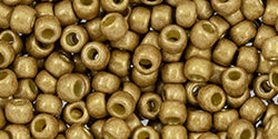 ccPF592F - Toho beads 8/0 round permafinish matte galvanized gold feece (10gr)