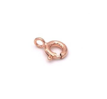 Spring Ring Clasps ROSE Gold Filled -6mm wide (1)