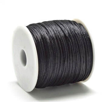 Rattail cord BLACk 1mm (3m)