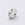 Beads wholesaler  - Rhinestone rondelle crystal on metal silver finish 6mm (2)