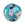 Beads Retail sales Murano bead round blue and silver 12mm (1)