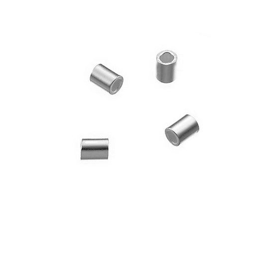 Buy sterling silver crimp bead 1.5x2mm-int diam : 0.8mm (20)