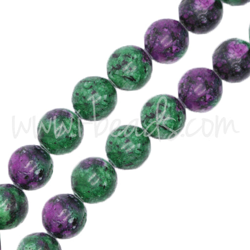 China ruby zoisite round beads 10mm (1)