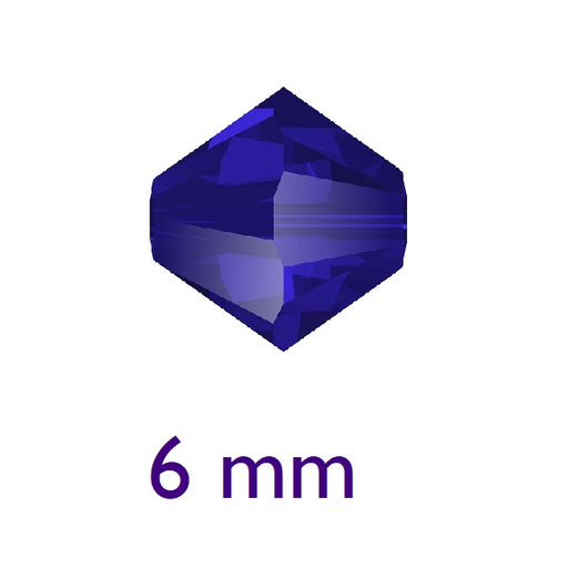 5328 Swarovski xilion bicone Majestic Blue 6mm(10)