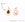 Beads Retail sales Gold plated 3micron- drop with garnet cabochon -15mm (1)