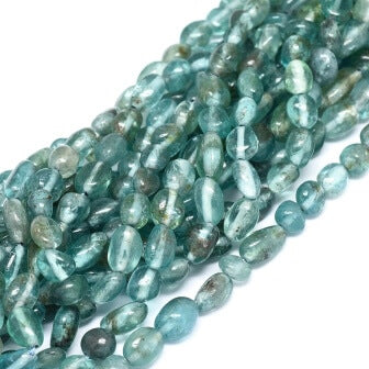 Nuggets beads Natural Apatite Beads 5-7mm hole 0.8mm (1 strand)