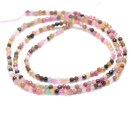 Buy Natural Tourmaline faceted Beads Strand, 2mmx0,5-Grade A-178pcs/strand