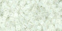 Buy cc161 - Toho cube beads 1.5mm transparent rainbow crystal (10g)
