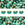 Beads wholesaler  - Super Duo beads 2.5x5mm Turquoise Vitral (10g)