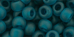 Buy cc7bdf - Toho beads 3/0 round transparent frosted teal (250gr)