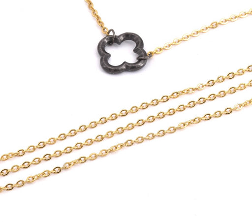 Stainless steel rolo chain GOLDEN 3x2mm (1m)