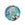 Beads Retail sales Murano bead round blue and silver 10mm (1)