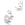 Beads wholesaler  - Charm, pendant platinum plated Moon with strass zircon 7mm (1)