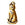 Beads wholesaler  - Sitting cat charm metal antique gold plated 10.5mm (1)