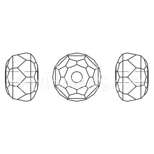 Swarovski 5045 rondelle bead crystal 6mm (6)