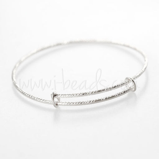 Twisted bangle brass rhodium 70x2mm (1)