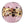 Beads wholesaler  - Murano bead lentil pink leopard 20mm (1)
