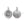 Beads Retail sales Letter charm C antique silver plated 11mm (1)