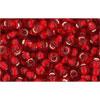 cc25c - Toho beads 8/0 silver-lined ruby (10g)