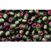 Buy cc2204 - Toho beads 8/0 silver lined frosted olivine/pink (10g)