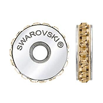 81001 Swarovski Becharmed pavé Stopper Crystal golden shadow 12mm (1)