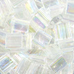 Cc250 - Miyuki tila beads crystal ab 5mm (25)