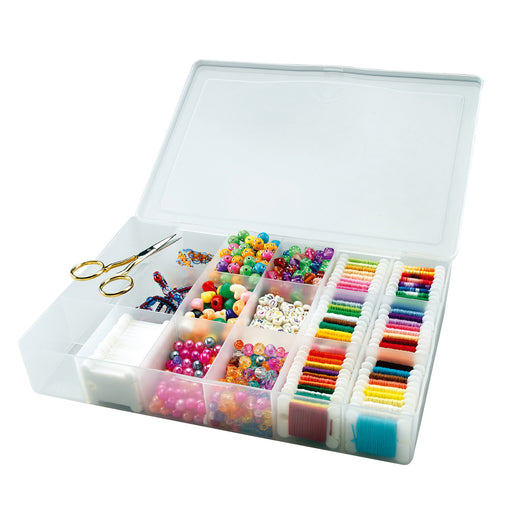 Prism friendship wear bobbin box 17 compartments with bobbins and threads (1)