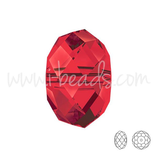 5040 Swarovski briolette beads light siam 6mm (10)