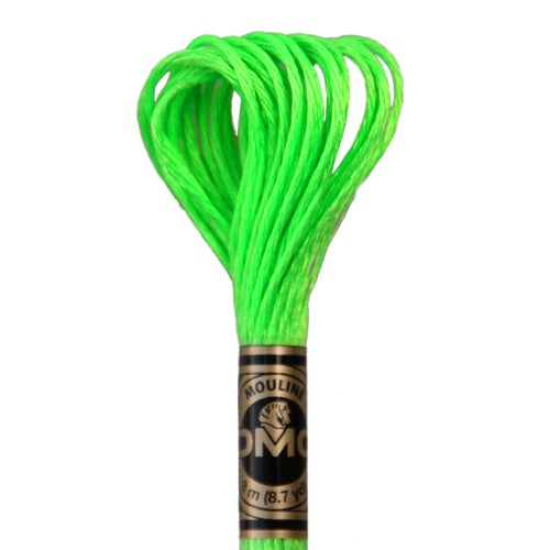 DMC light effects thread 8m neon green E990 (1)