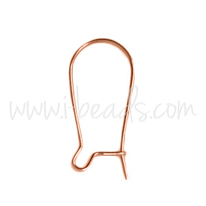Kidney ear wire rose gold filled (2)