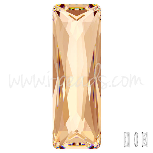 Swarovski 4547 princess baguette fancy stone crystal golden shadow 24x8mm (1)