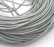 Leather cord light grey 1mm (1m)