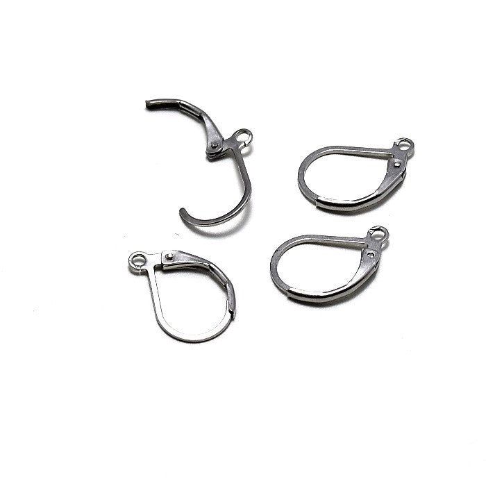 Stainless steel leverback earrings deals
