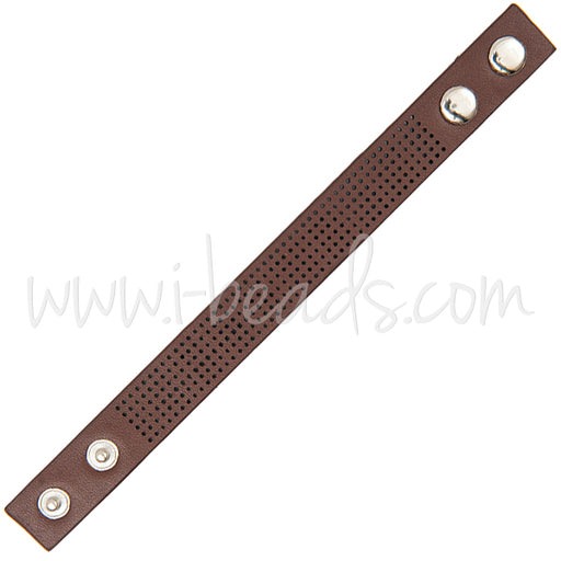 Stitchable bracelet 23x2cm brown (1)