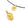 Beads wholesaler  - Charm, pendant Grigri Buddhist leaf shape plated golden 18x11mm (1)