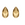 Beads wholesaler  - Swarovski 3230 Drop SewOn Crystal Golden SHADOW Foiled 12x7mm (4)