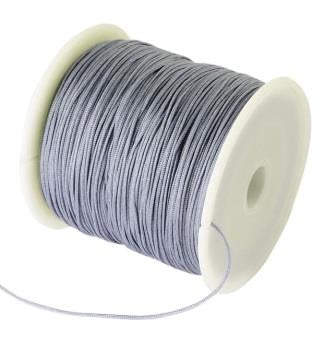 Buy Nylon braided cord - 0.8mm- Grey -(3m)