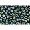 cc180 - toho beads 8/0 transparent rainbow olivine (10g)